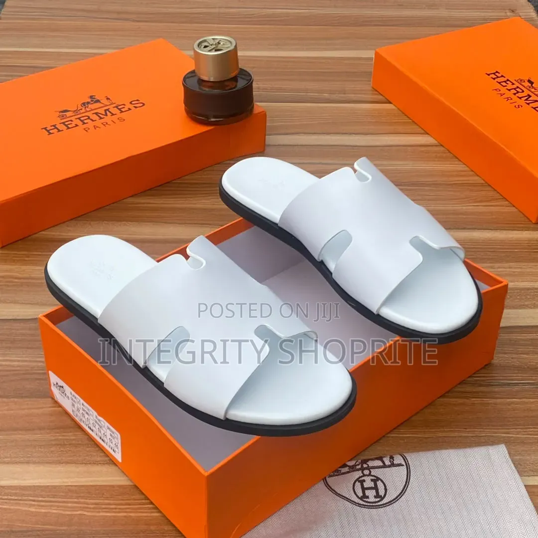 Hermes White Men Palm