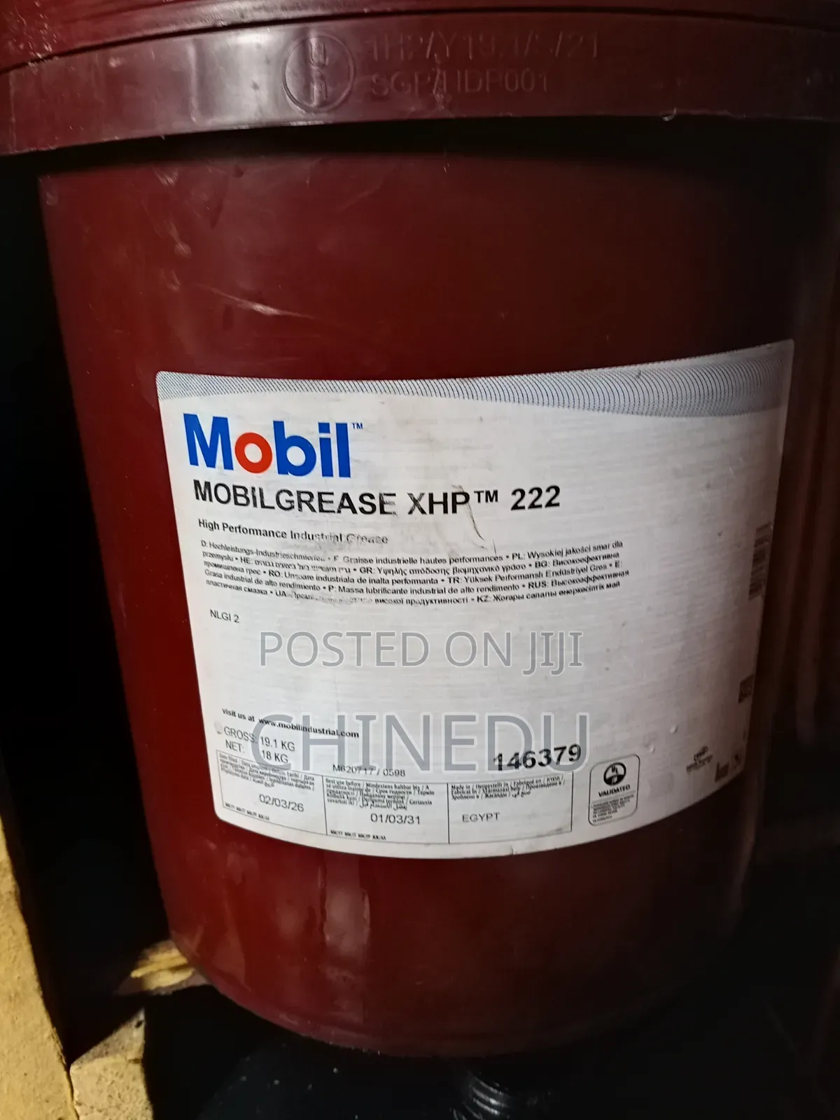 Mobil Grease XHP 222 18kg