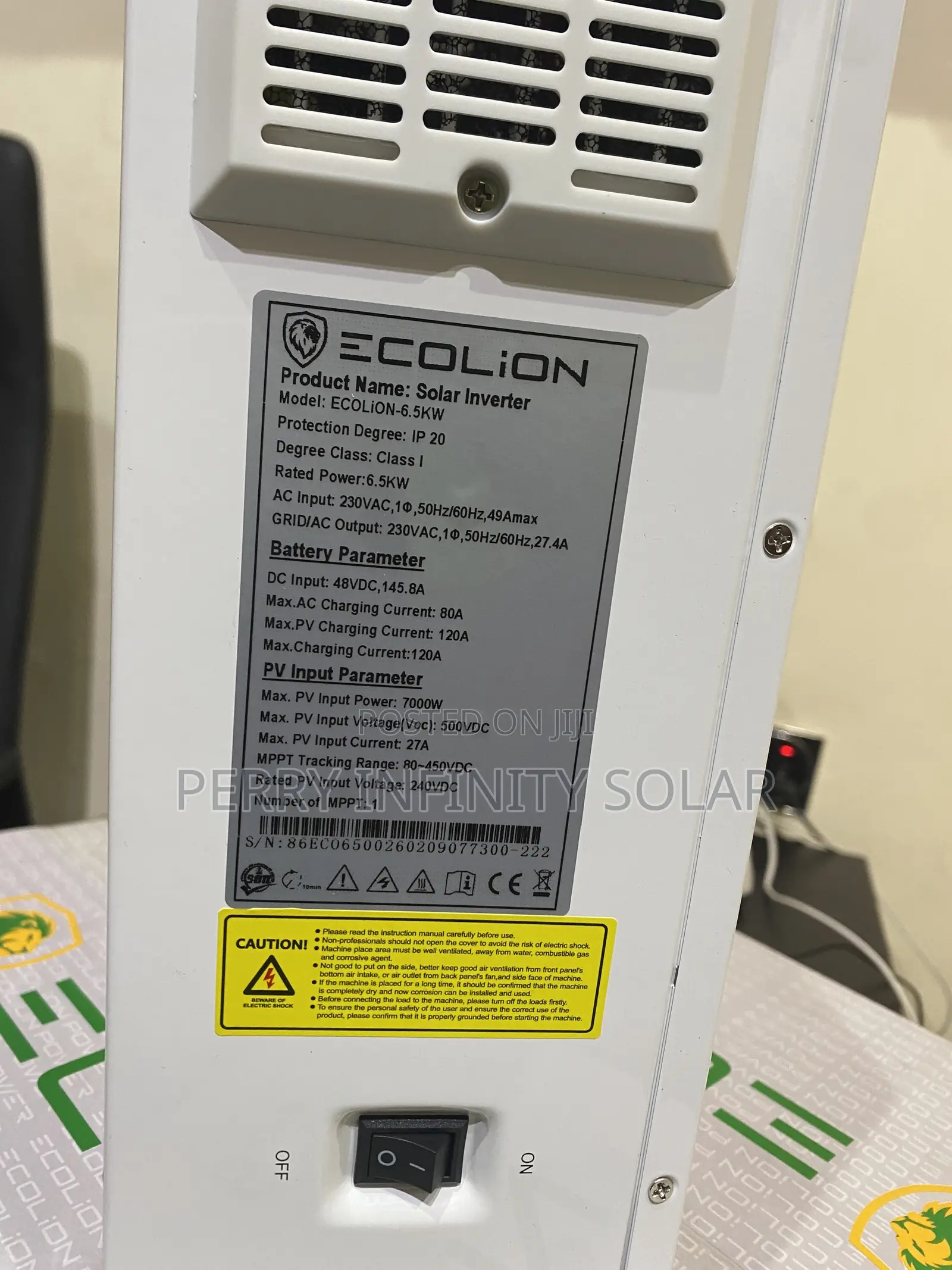 EcoLion 6.5kW Hybrid Solar Inverter – 48