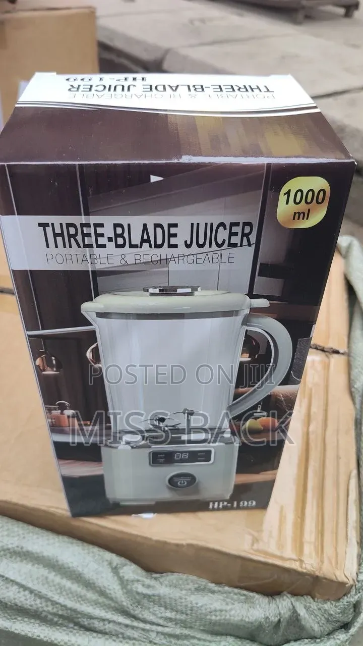 3 Blades Rechargeable Blender/Juicer