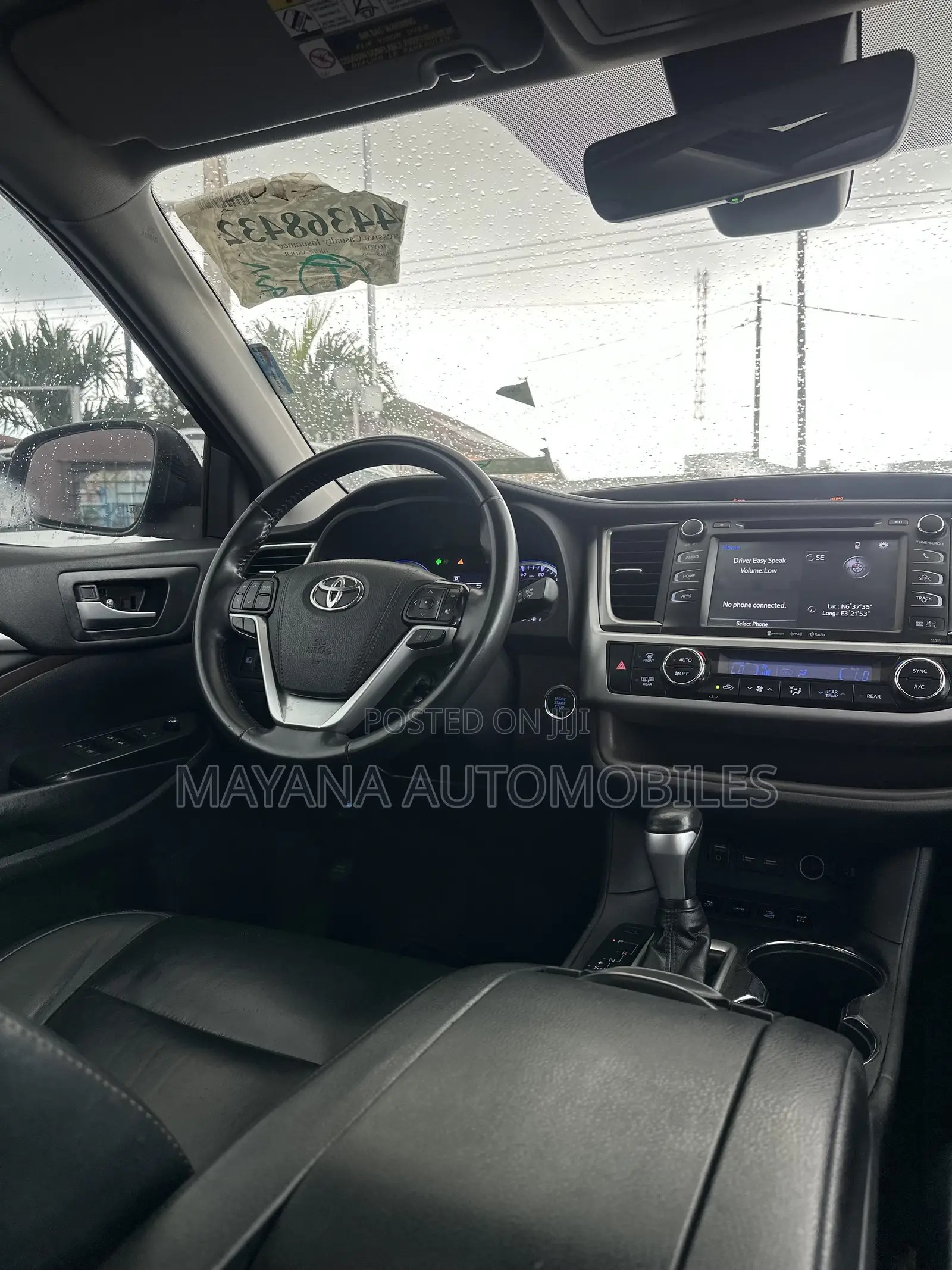Toyota Highlander XLE 2019 Black