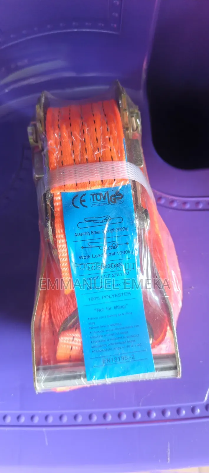 2ton X 10m Cargo Strap Safety Belt