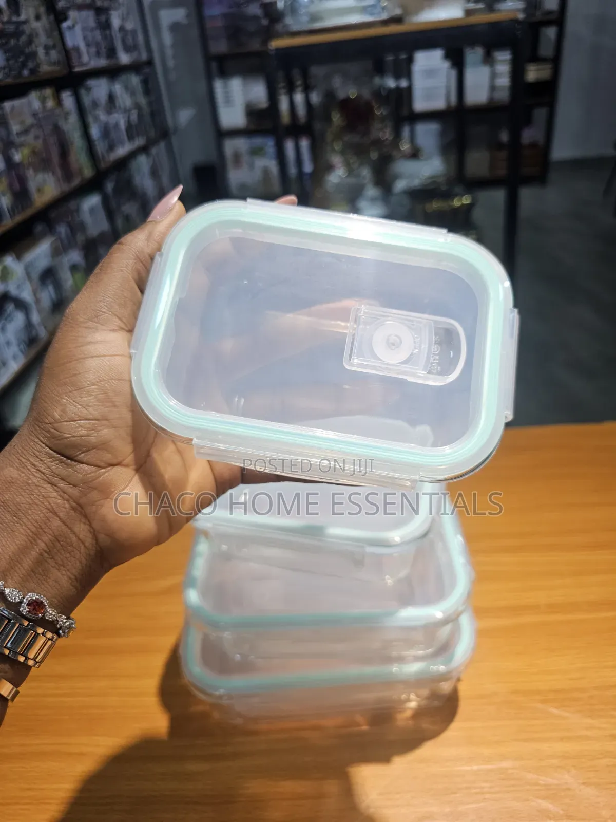 Airtight Glass Food Storage Containers (3-Piece 4-Piece)
