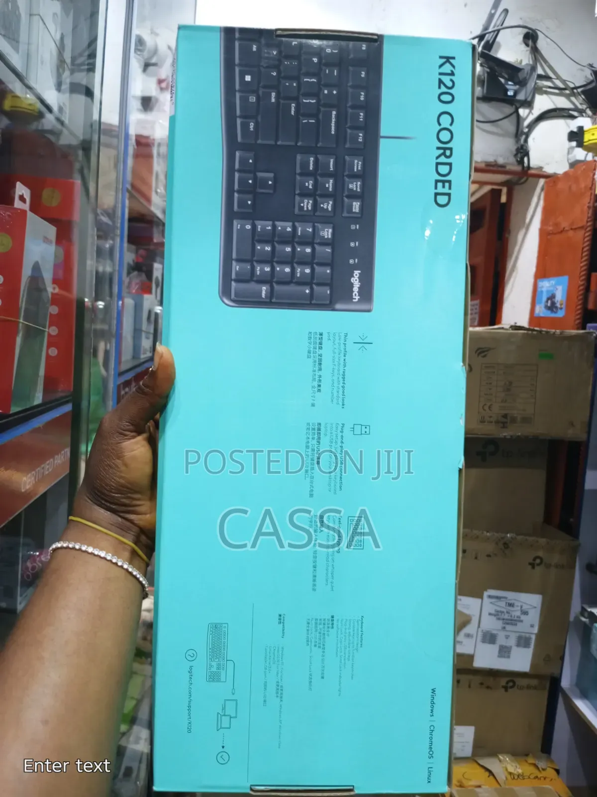 Logitech K120 Corded Wired Keyboard.