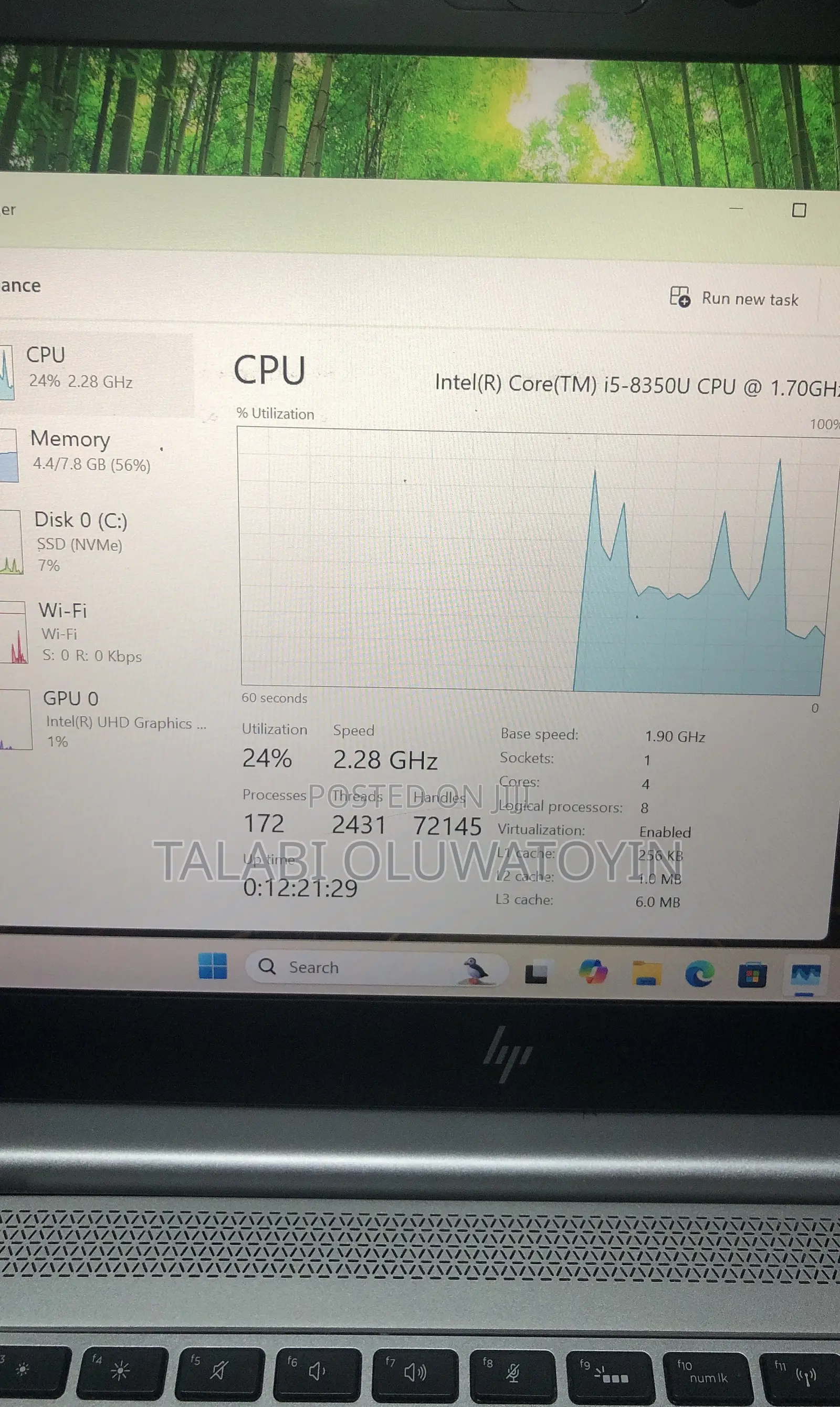 Laptop HP EliteBook 840 G5 8GB Intel Core i5 SSD 256GB