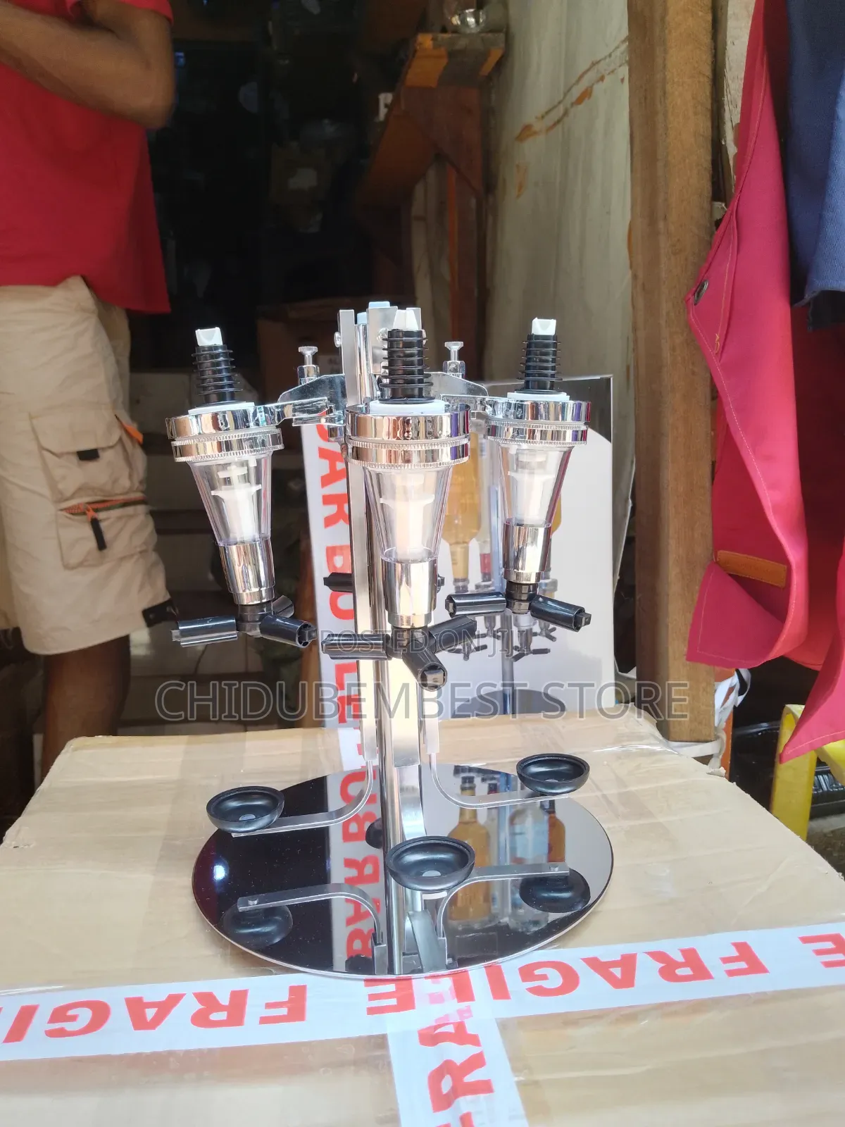 4 Bottle Wine Champagne Dispenser Bar Butler