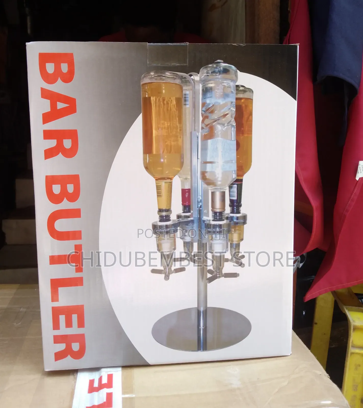 4 Bottle Wine Champagne Dispenser Bar Butler