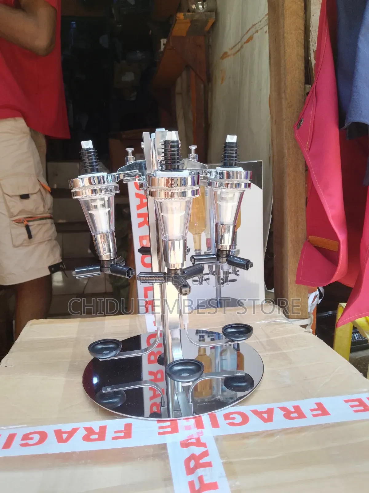 4 Bottle Wine Champagne Dispenser Bar Butler