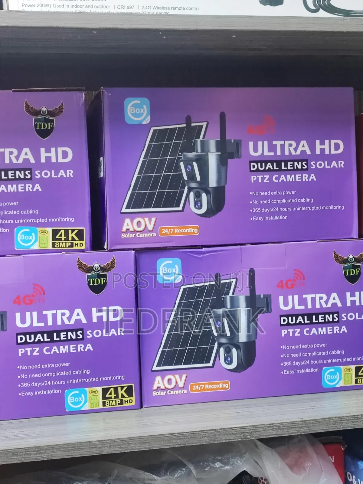 TDF 4G LTE Ultra HD Dual Lens Solar PTZ Camera( Double Les)