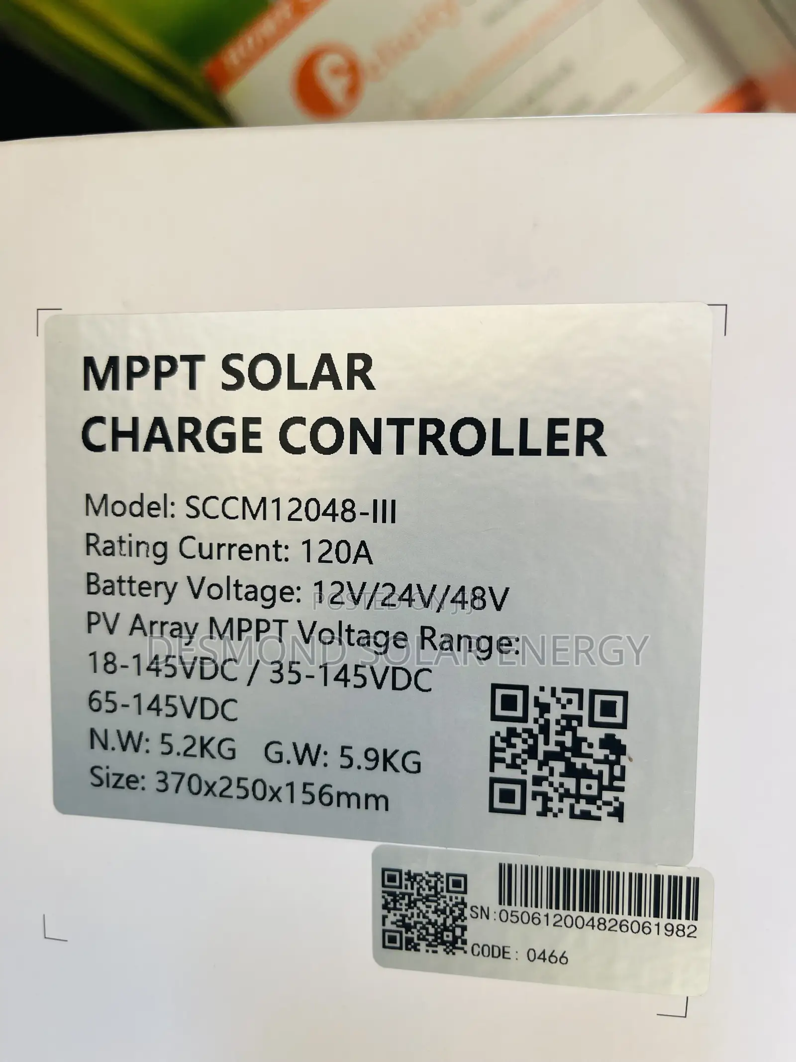 120A 48v Felicity Charger Controller Available Now Bring Your Order
