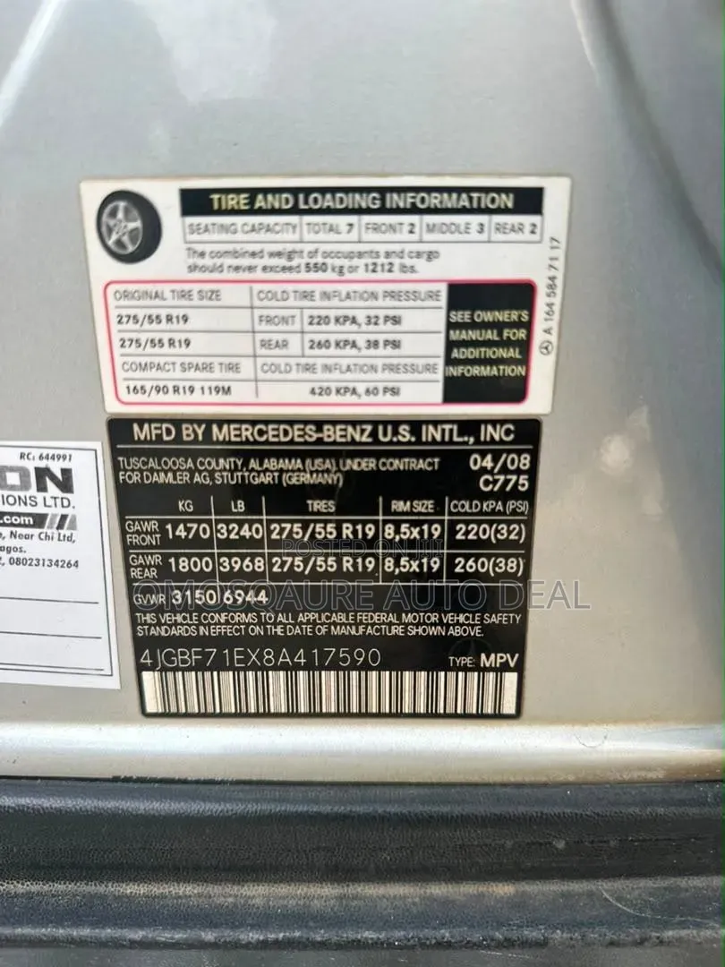 Mercedes-Benz GL-Class 2008 Silver