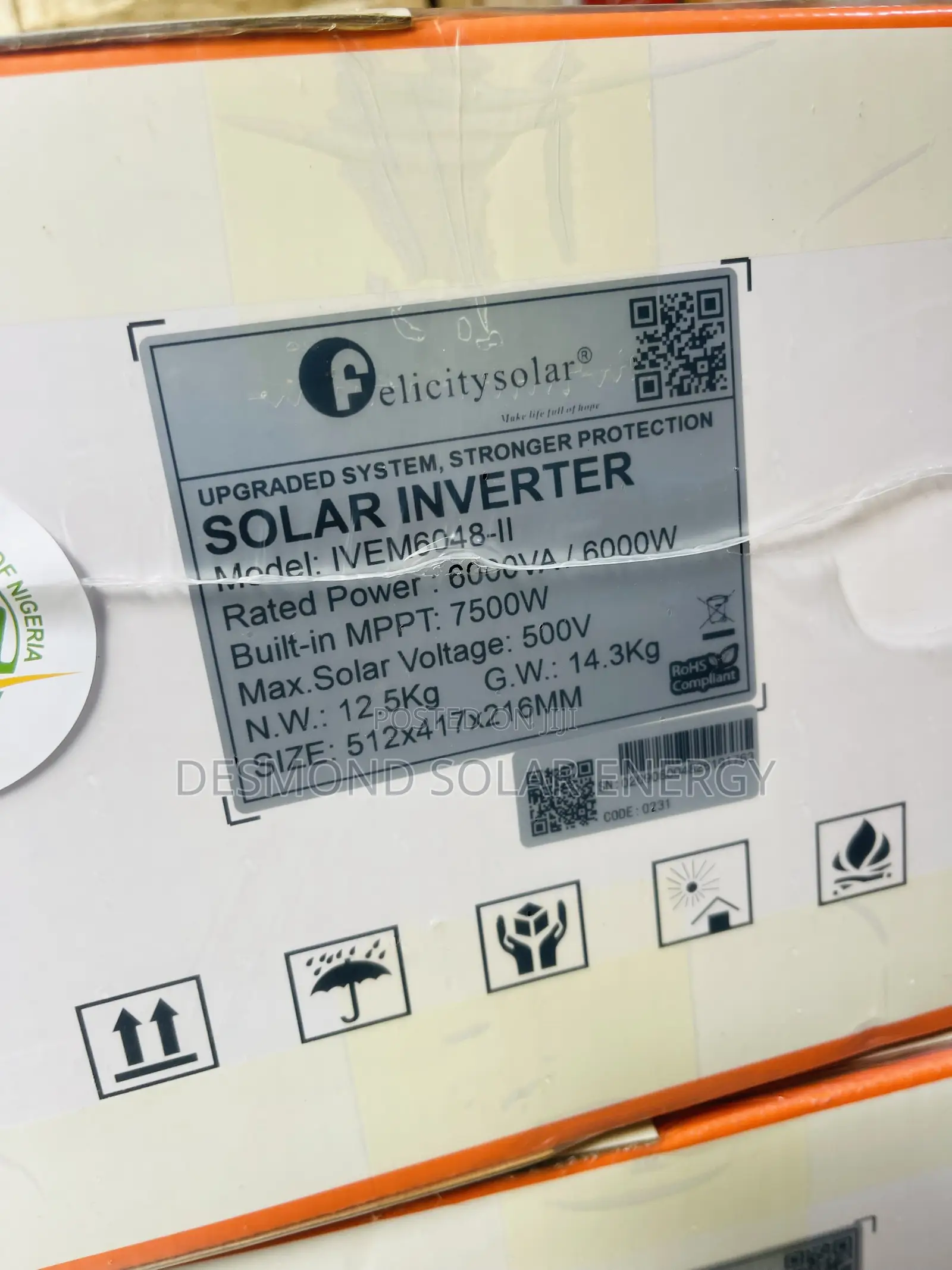 6kva Ivem 48v Felicity Hybrid Power Inverter Is Available Now