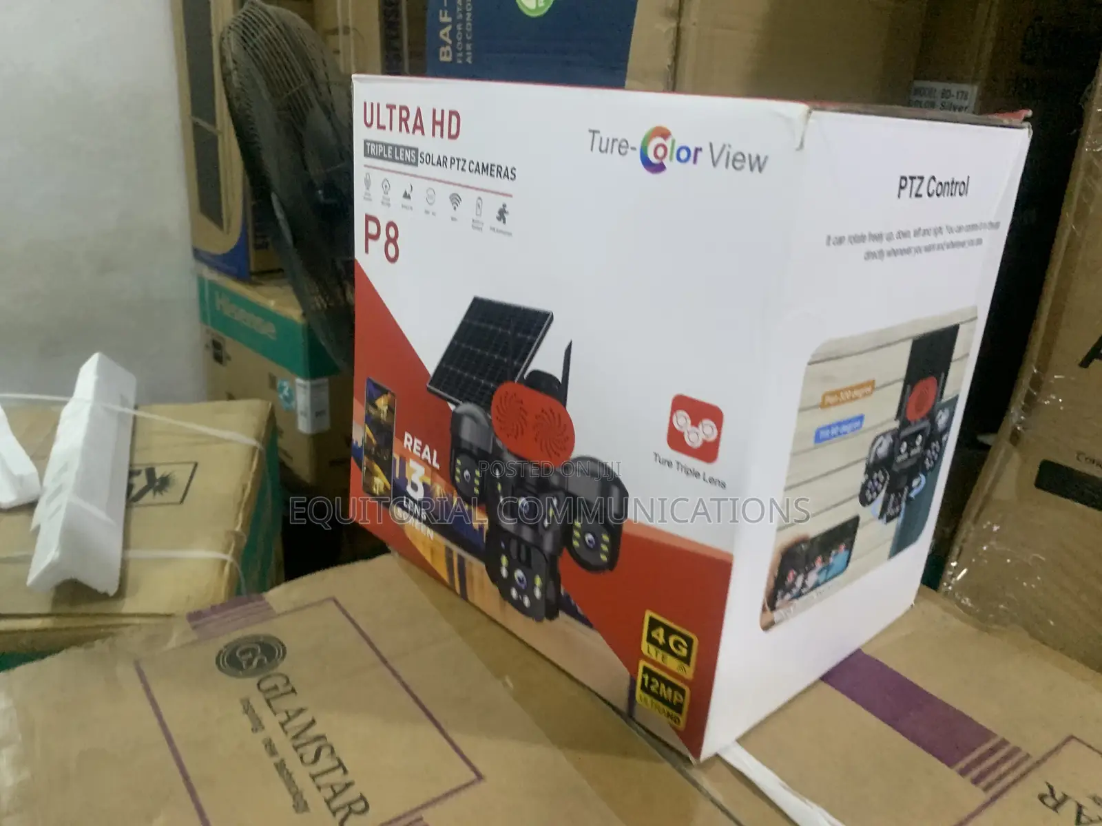 Ultra HD Triple Lens Outdoor Solar Surveillance Camera
