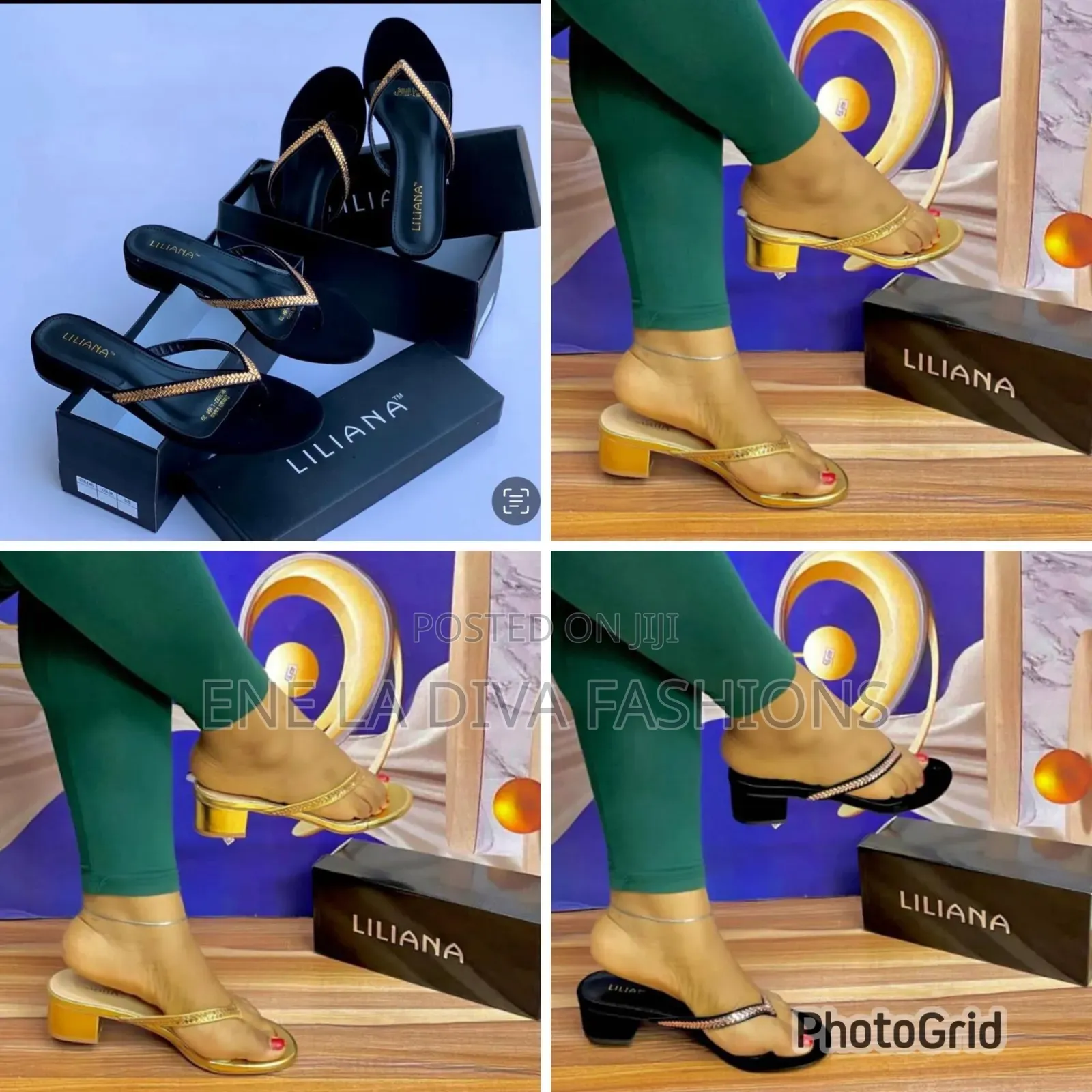Luxury LILLIANA Block Heels Slippers