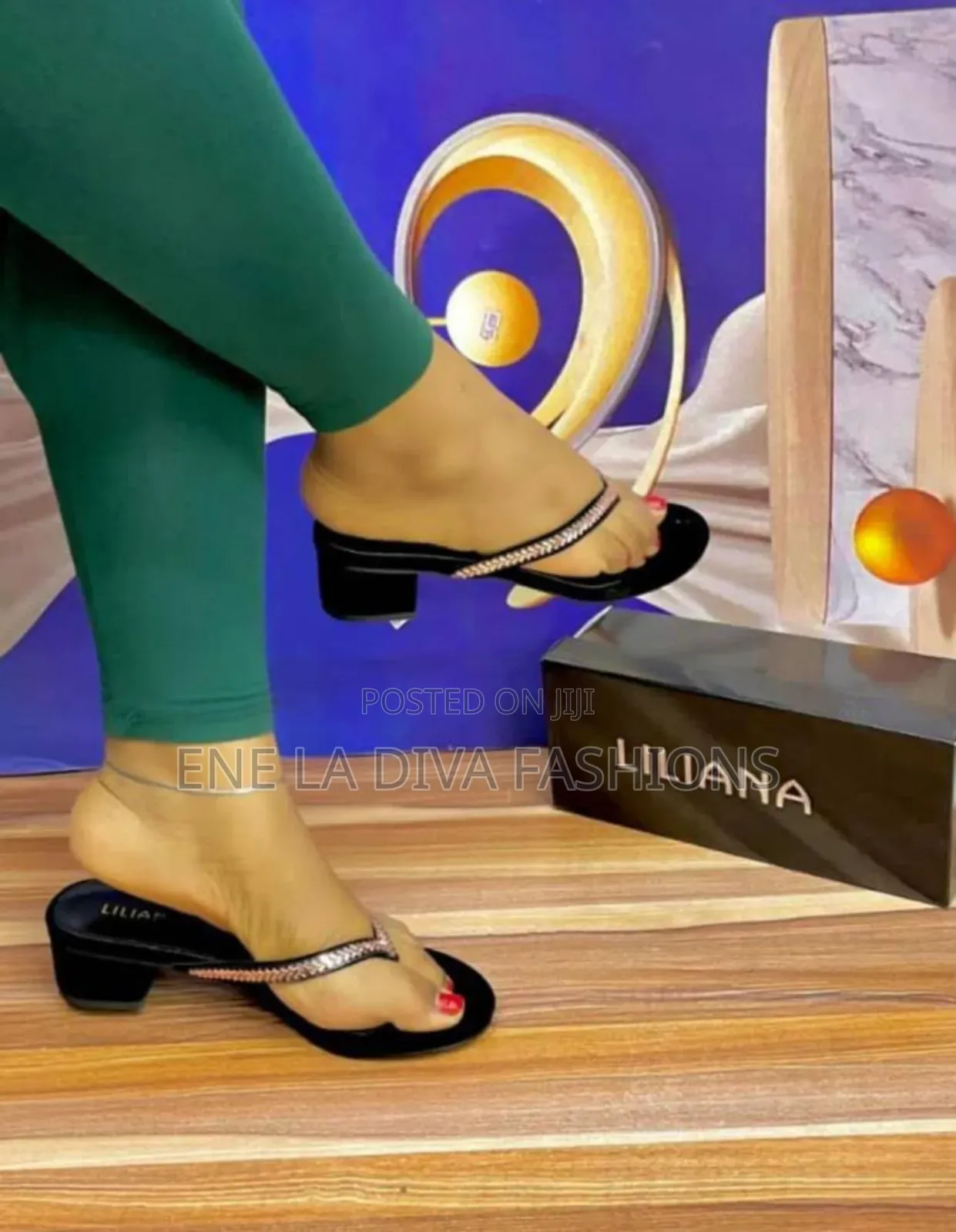Luxury LILLIANA Block Heels Slippers