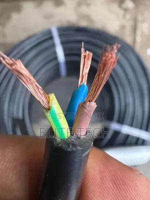 Pure Copper 4mm X 3 Core Flexible Cable (Full Gauge)