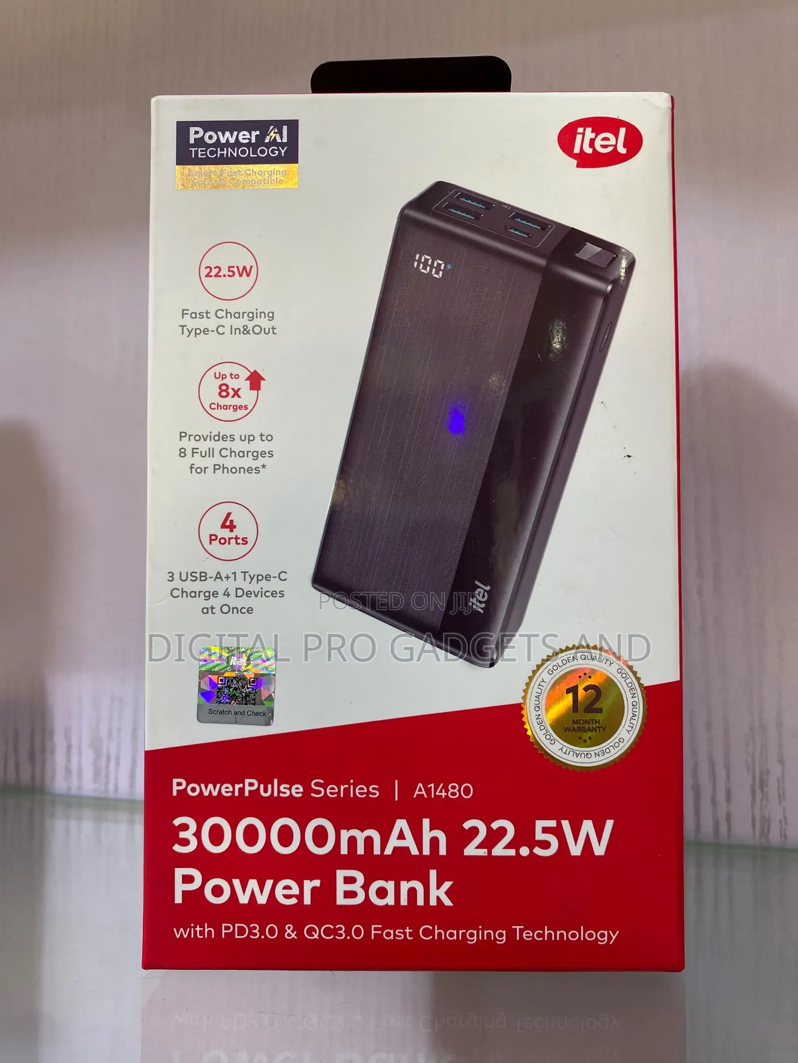 Itel Power Bank 30000mAh