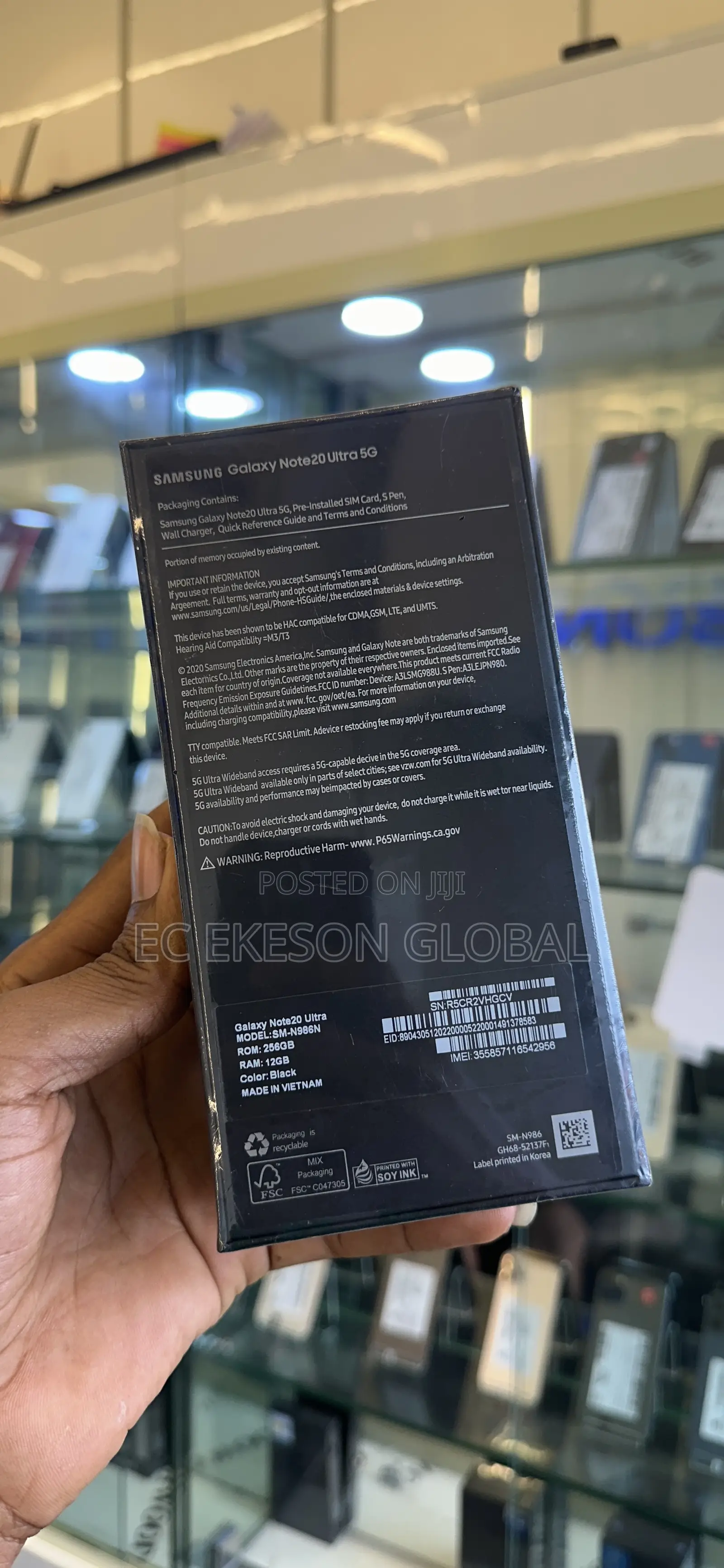 New Samsung Galaxy Note 20 Ultra 5G 128 GB Blue