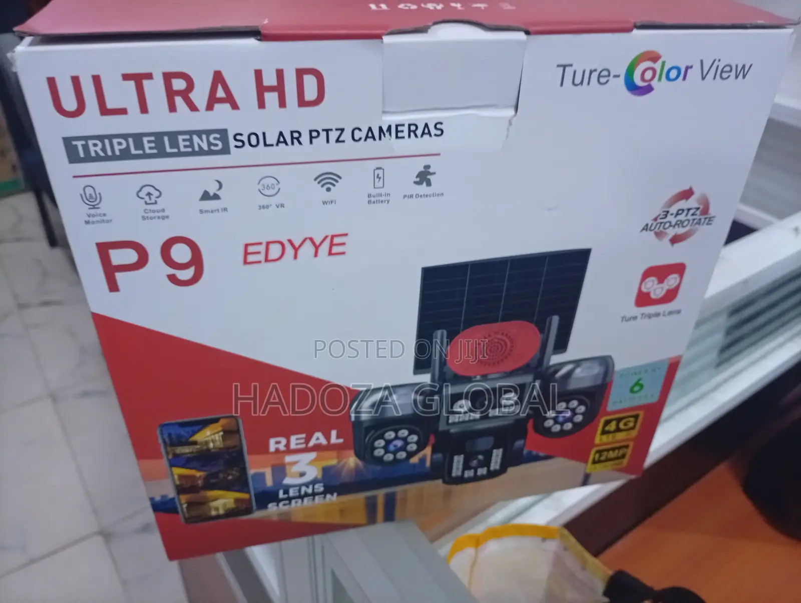 Advanced Outdoor CCTV Camera With Triple Lens