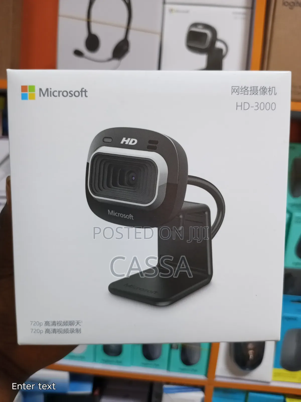 Microsoft HD-3000 Webcam - 720p HD Video Chat & Recording
