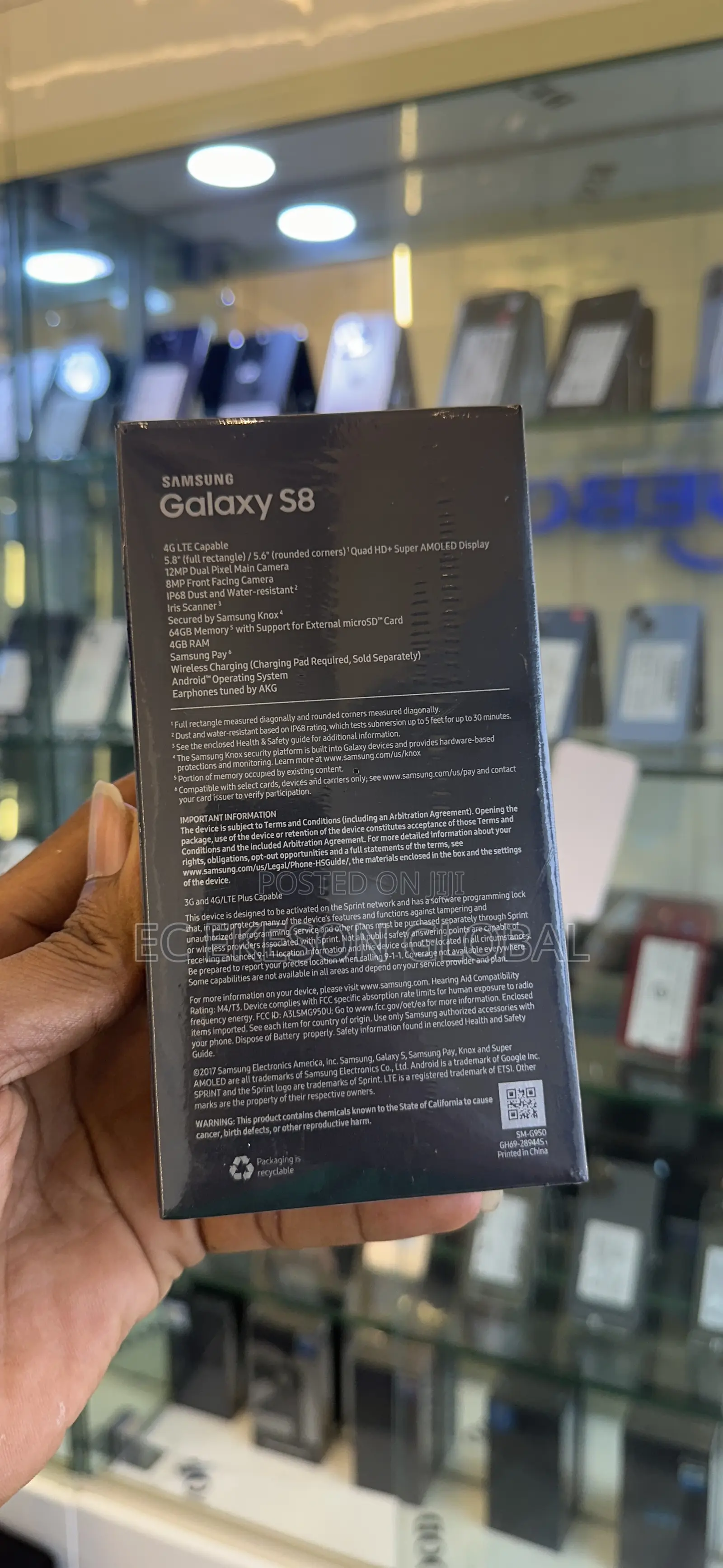 New Samsung Galaxy S8 64 GB Black