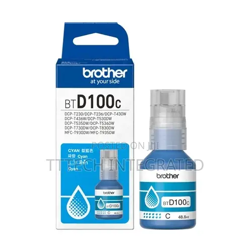 Brother BTD100C Cyan Ink Bottles