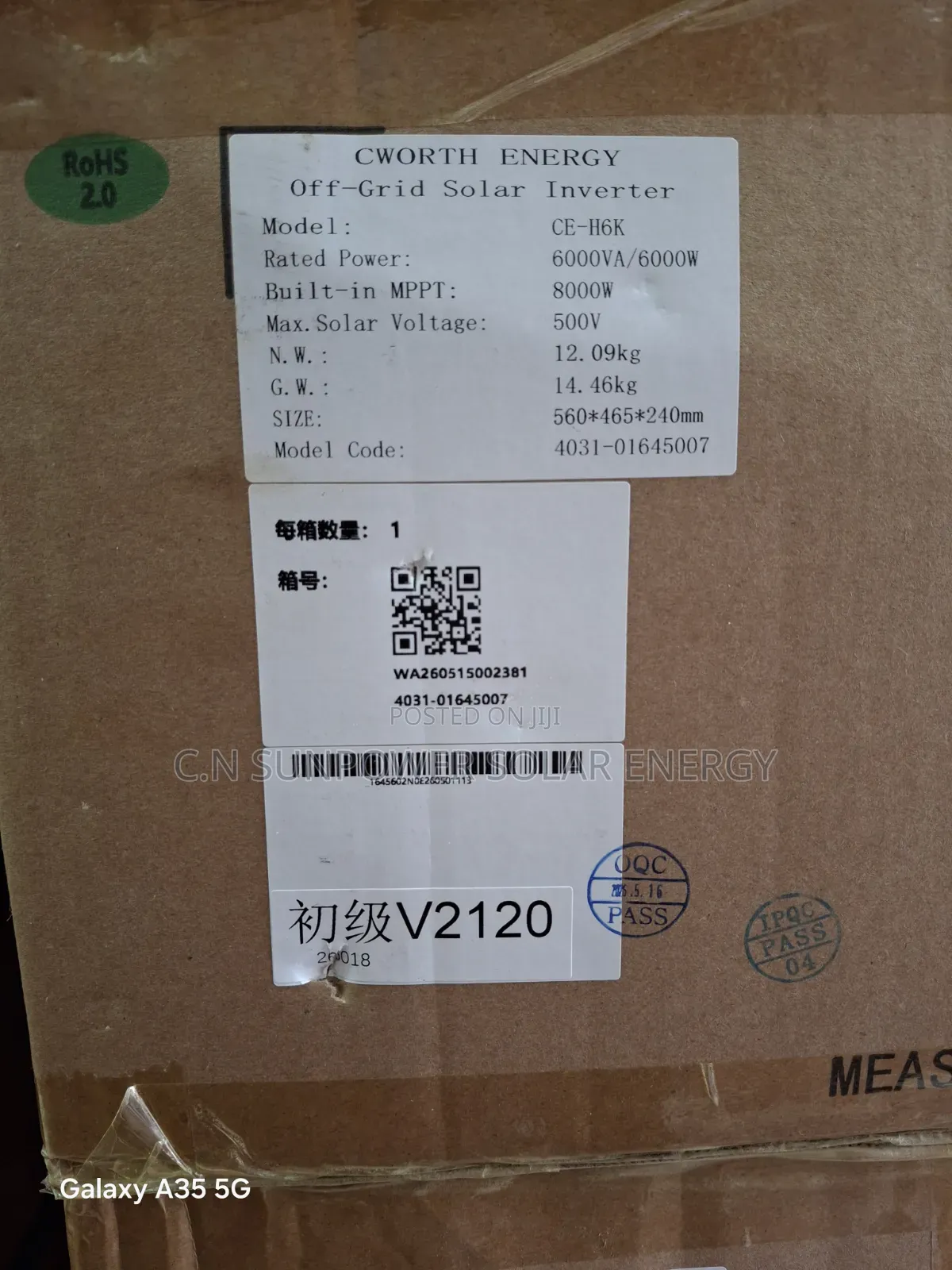 4kva/24v Cworth Energy Hybrid Inverter
