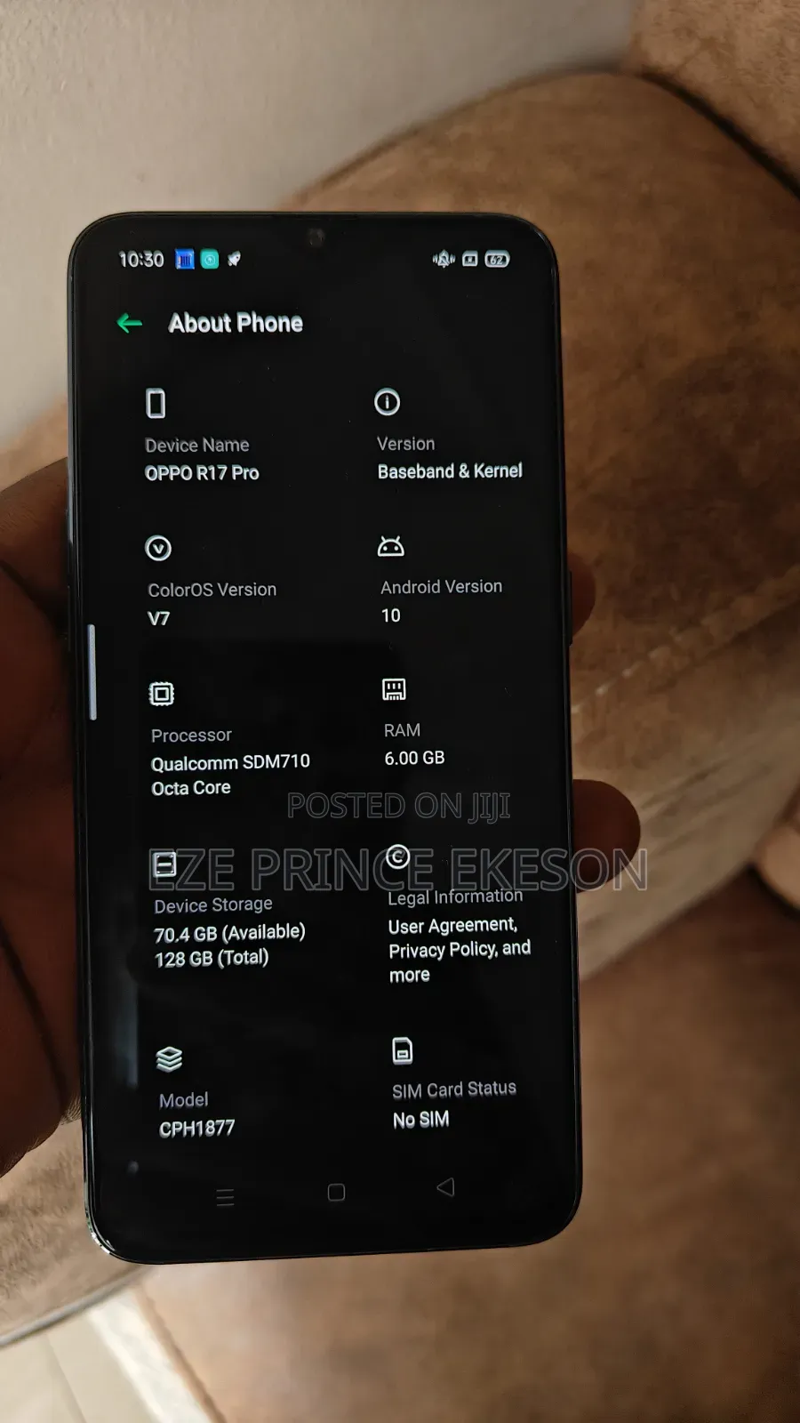 Oppo R17 128 GB Black