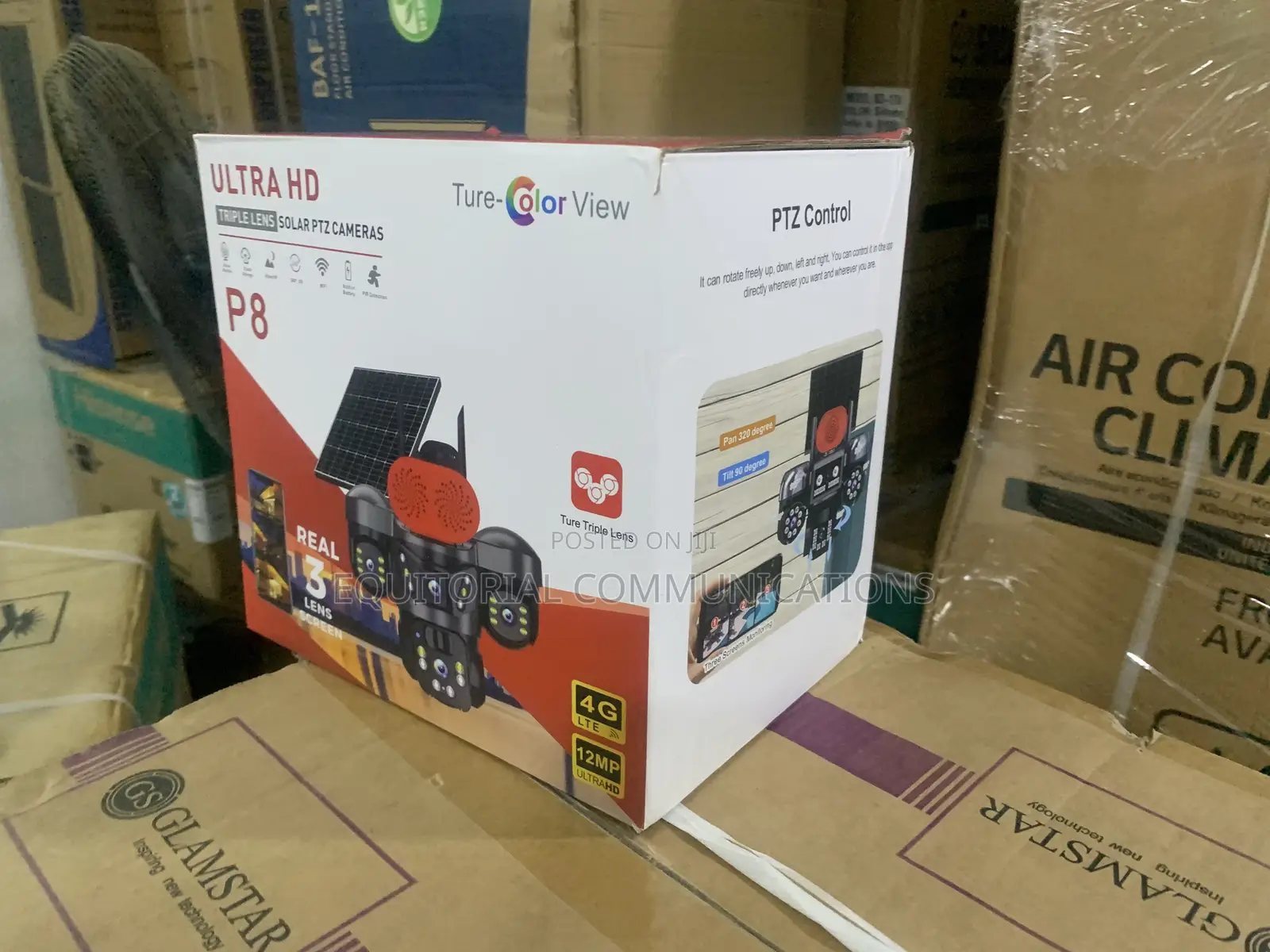 Smart Solar PTZ Camera With Triple-Lens Ultra HD