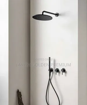 Ideal Black Conduit Shower Set.