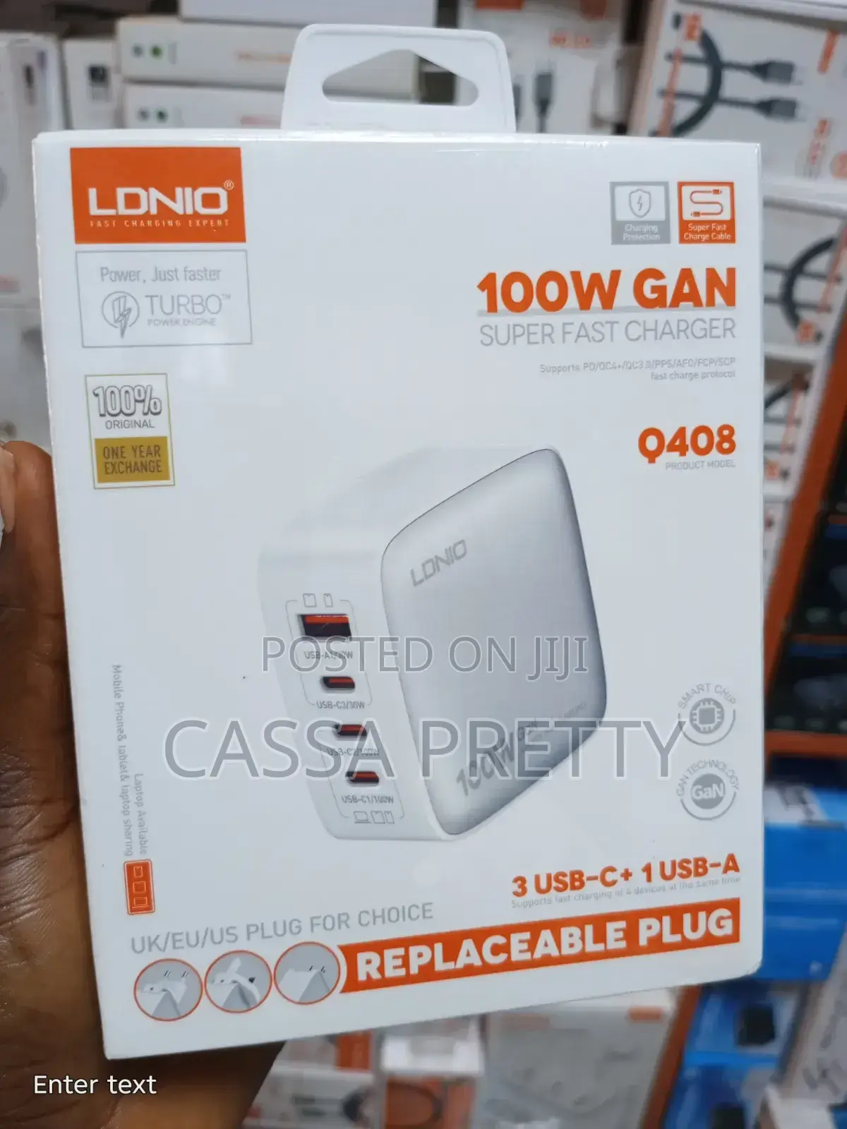 100W GaN Super Fast Plug Charger