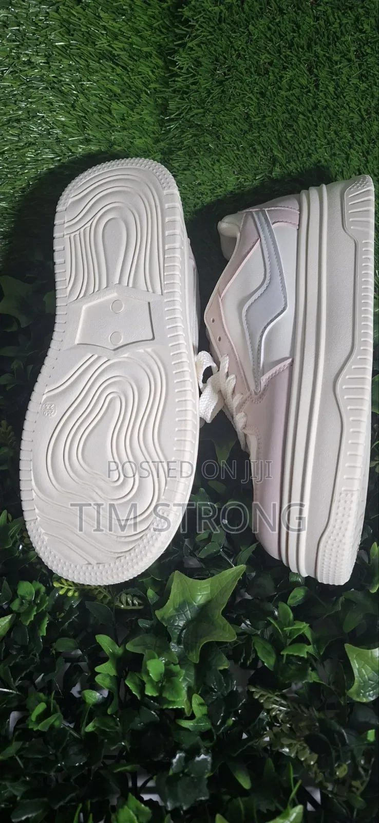 Premium Trendy Women's Pink Cream Chunky Platform Sneakers