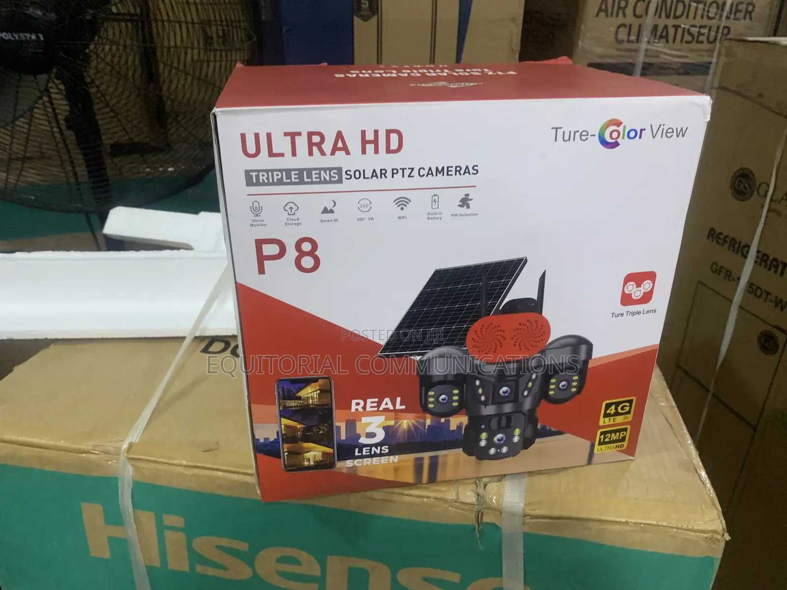 Ultra HD Solar Security Camera With 360° PTZ