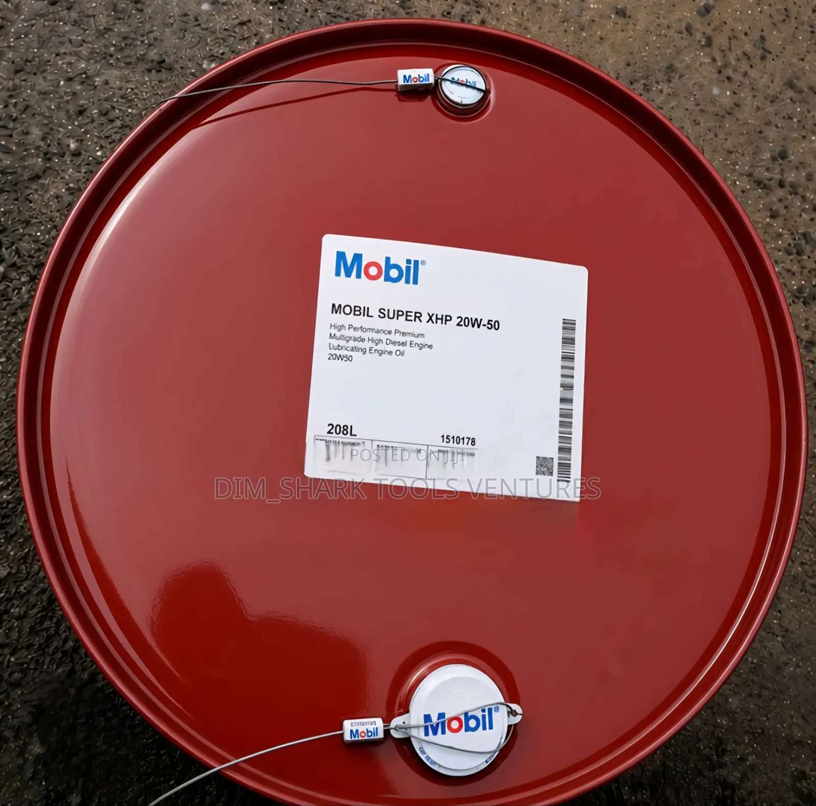 208-Liter Drum of Mobil Super XHP 20w-50