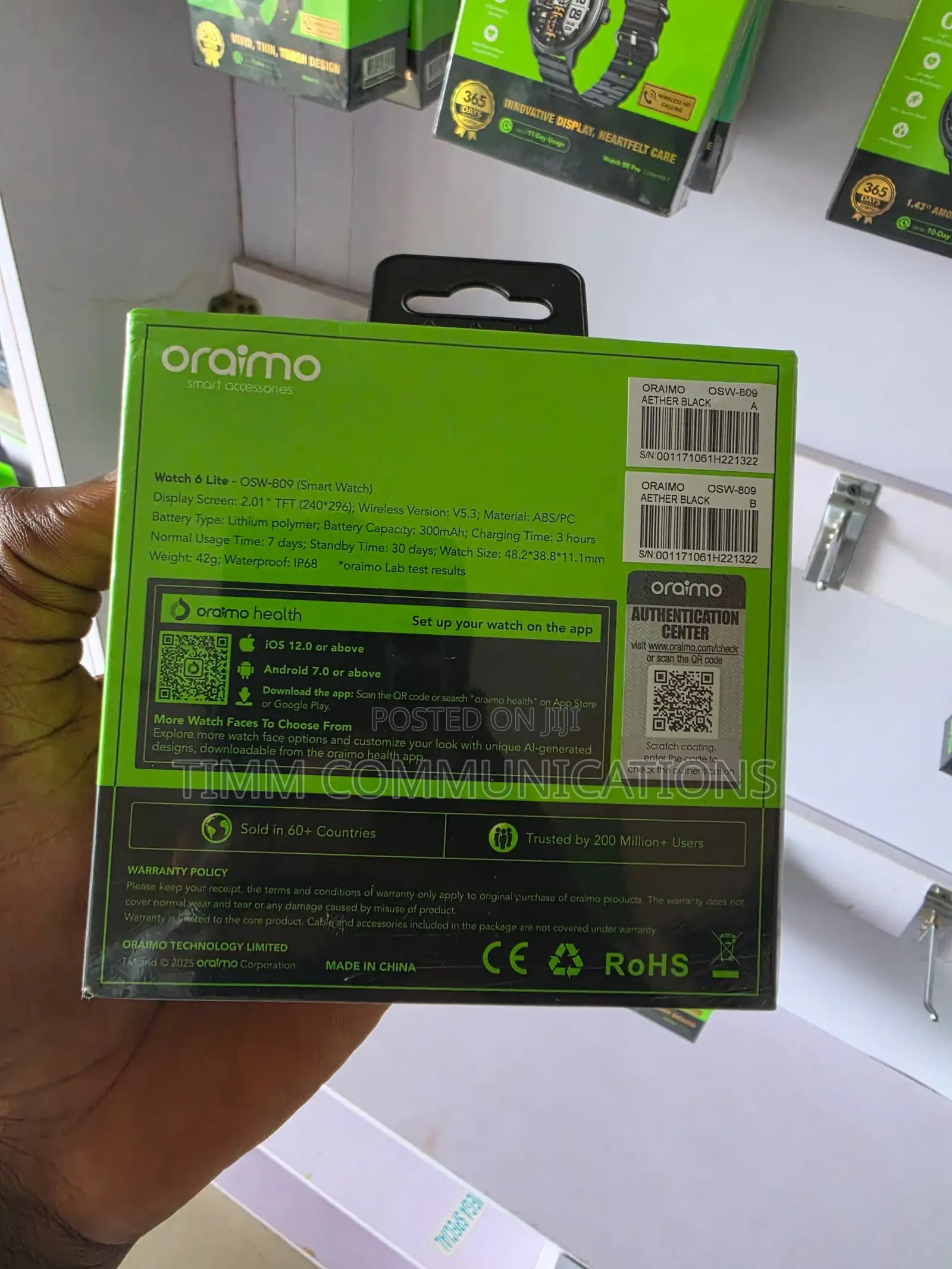 Oraimo Watch 6 Lite Smartwatch OSW-809