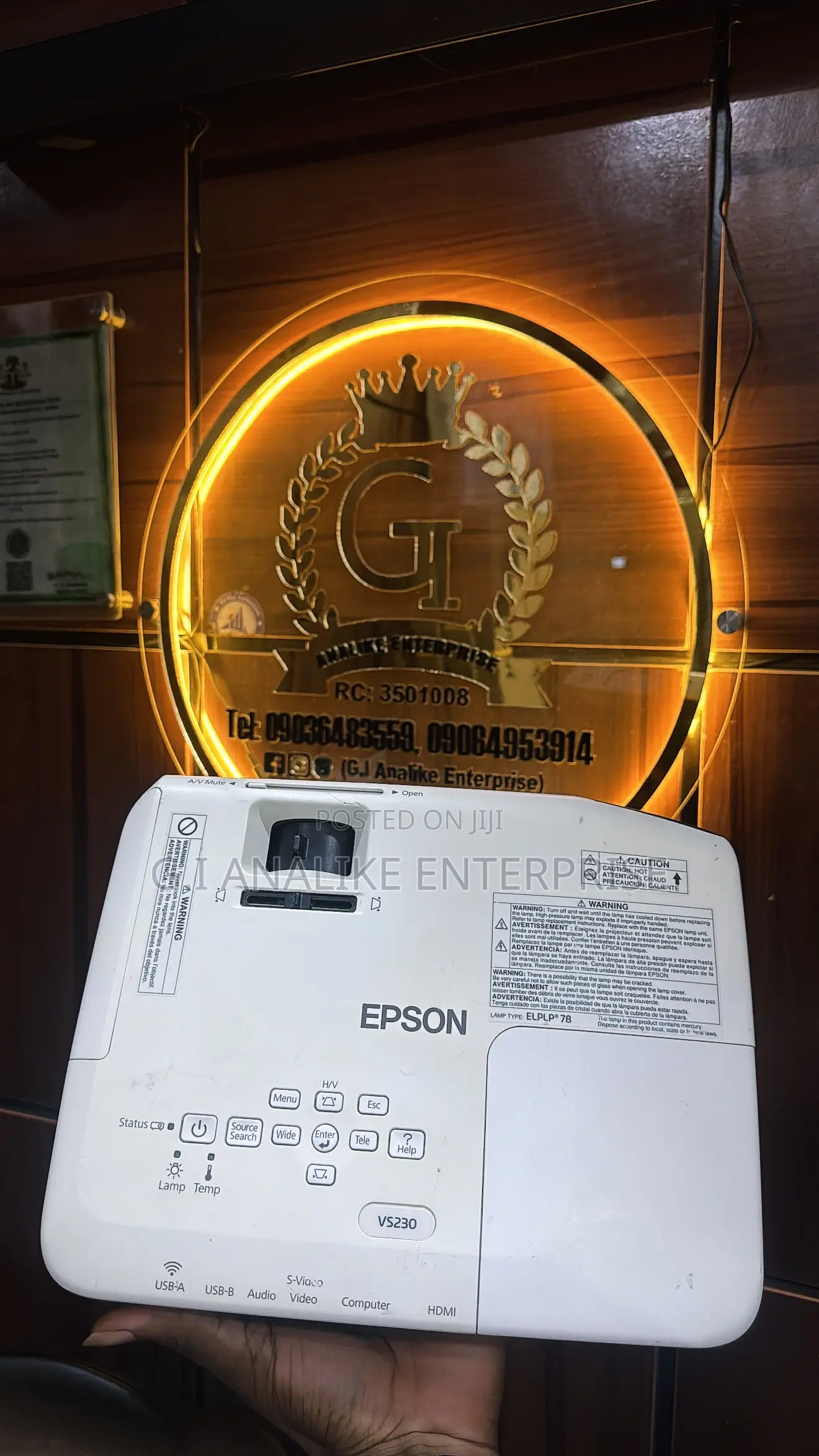 UK USED Epson VS230, a Portable SVGA 3LCD Business Projector