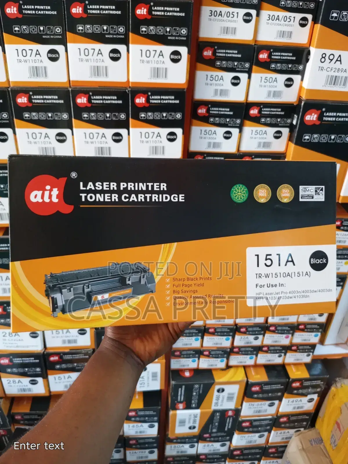 AIT Laser Printer Toner Cartridge - 151A Black