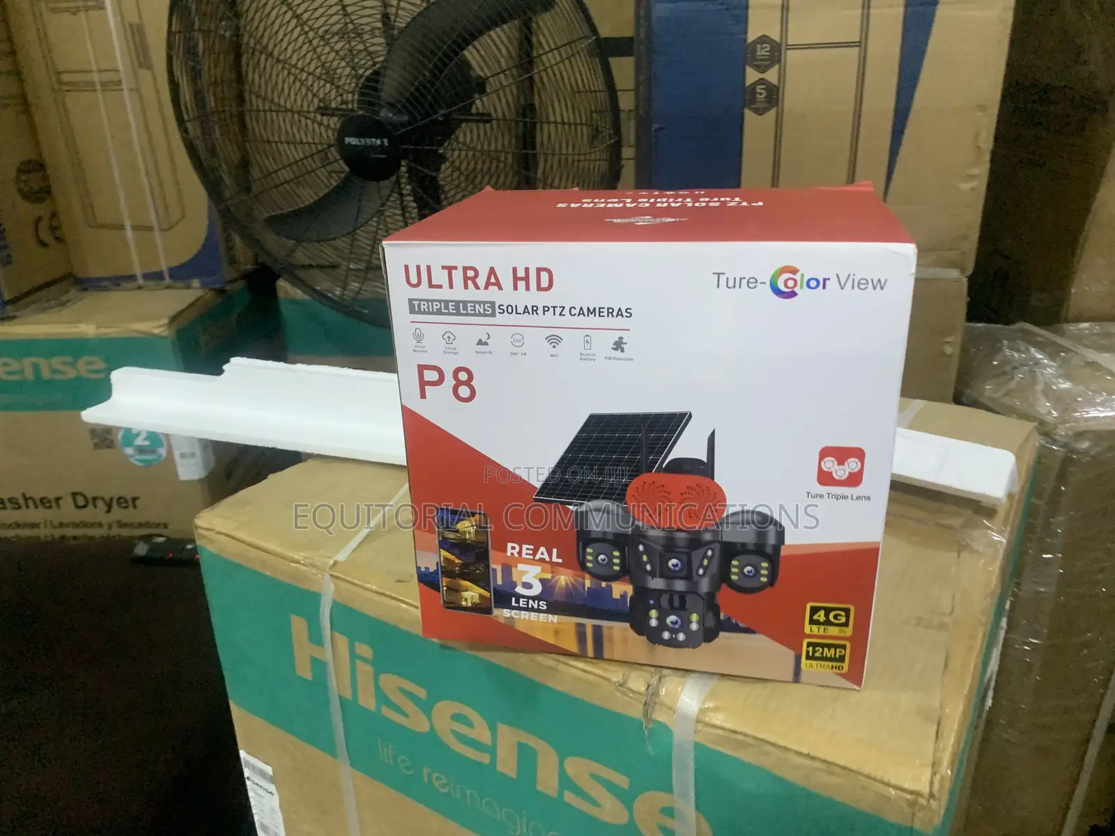 Ultra HD 360° Solar PTZ Surveillance Camera