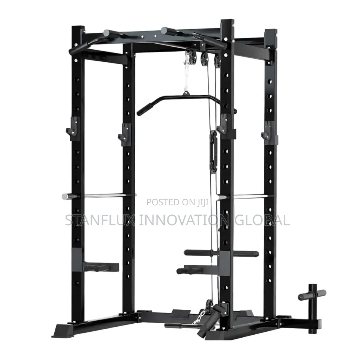Power Cage With Lat Pulldown Attachment