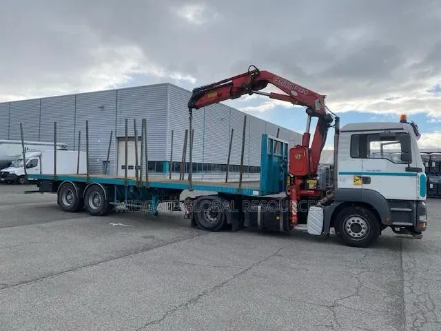 Long Platform Truck (HIAB) for Rental