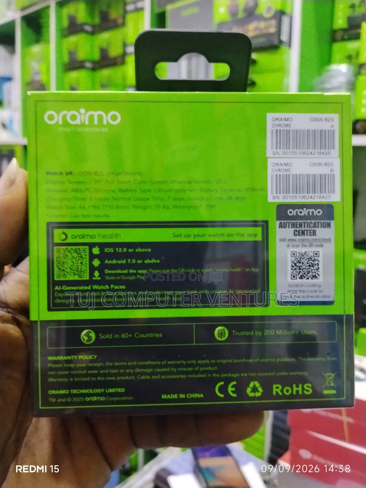 Oraimo Watch 6r Osw 823