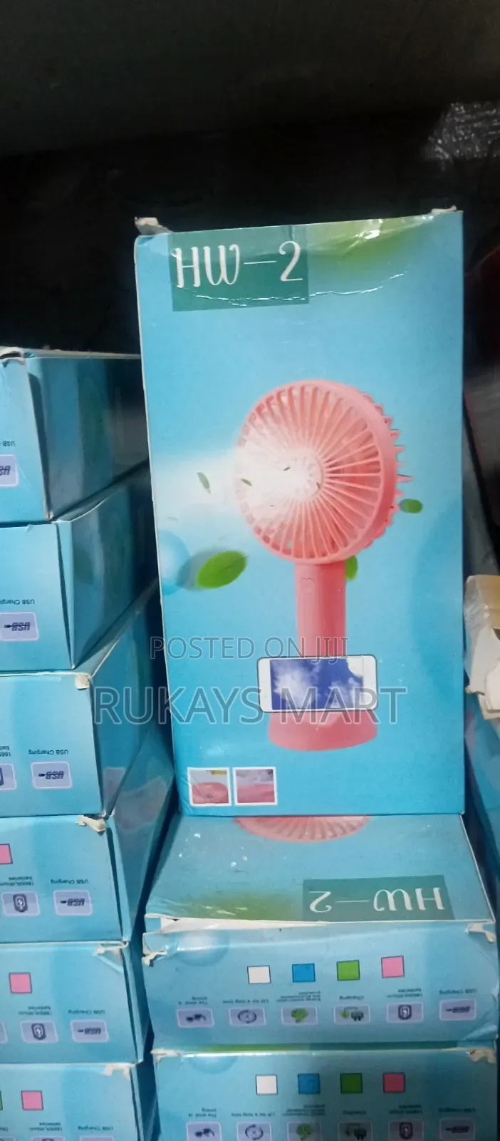 Rechargeable Hand Fan With Detachable Battery