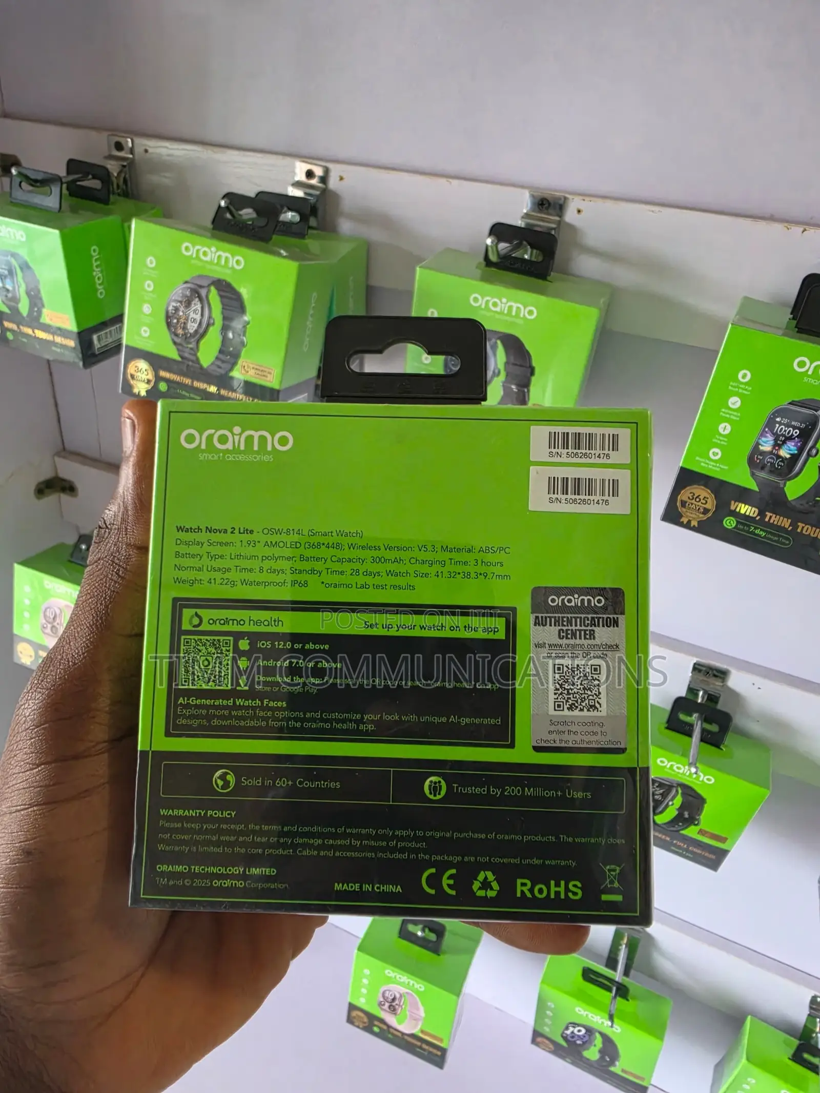 Oraimo Watch Nova 2 Lite Smartwatch OSW-814L