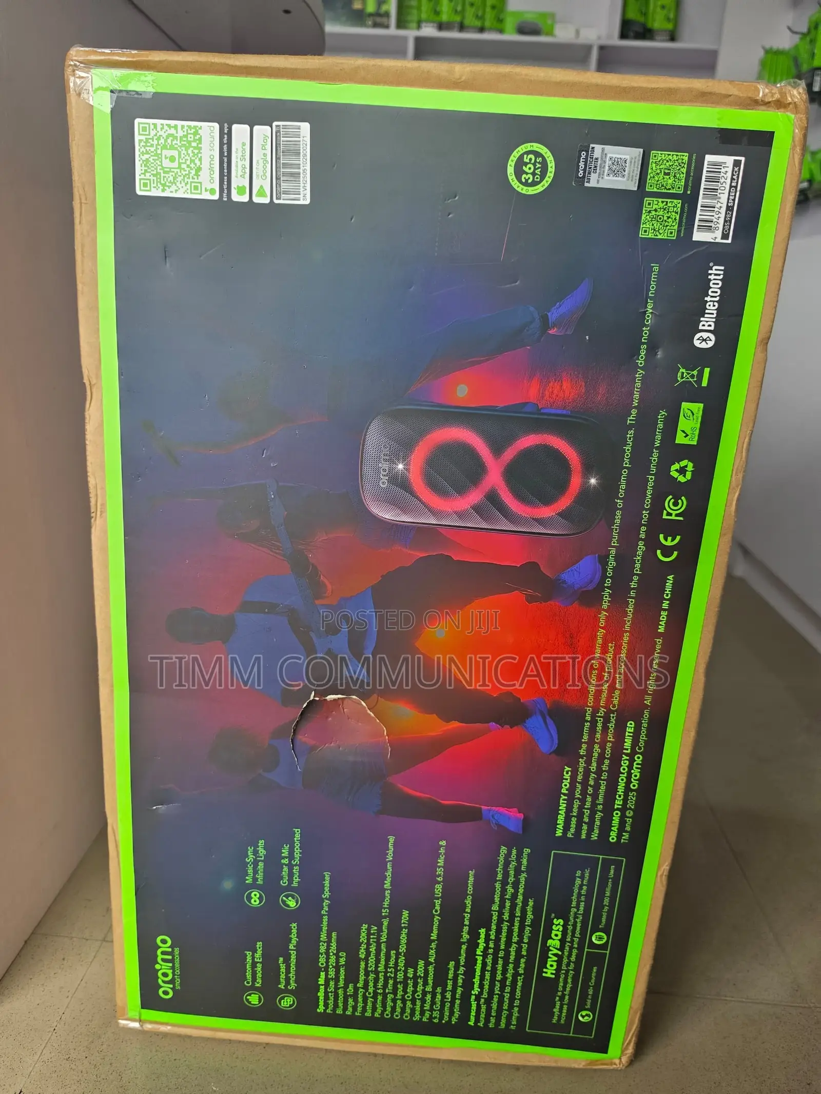 Oraimo SpaceBox Max 200W Wireless Party Speaker OBS-982