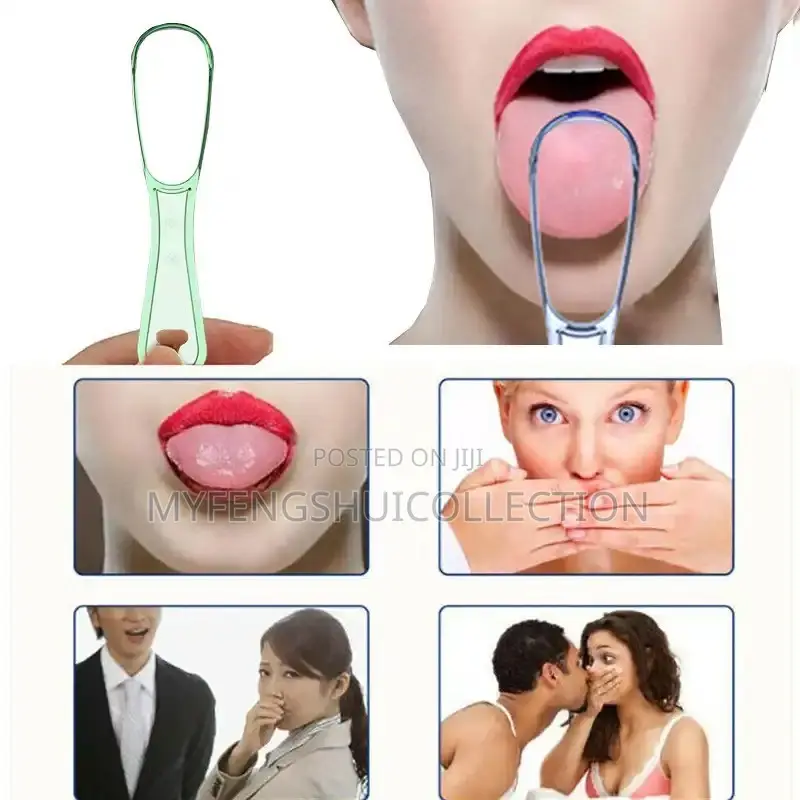 Silicone Tongue Scraper Removes Bad Breath