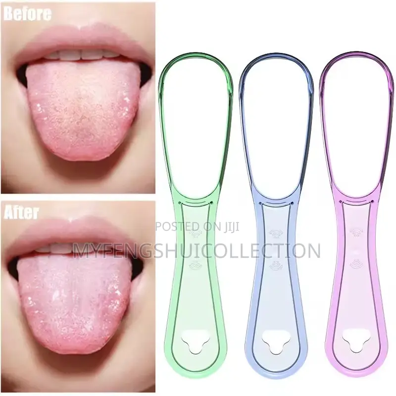 Silicone Tongue Scraper Removes Bad Breath