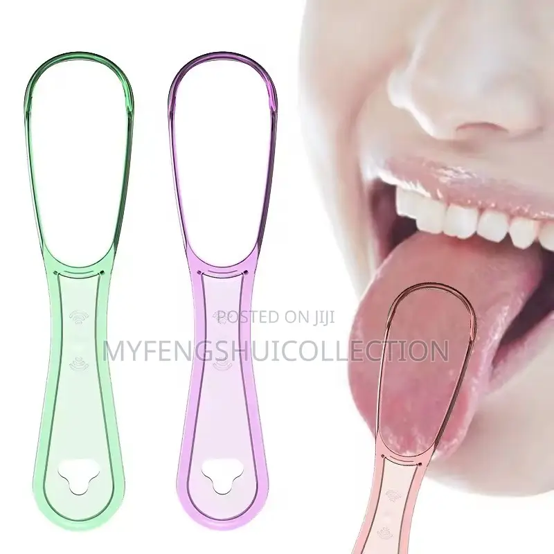 Silicone Tongue Scraper Removes Bad Breath