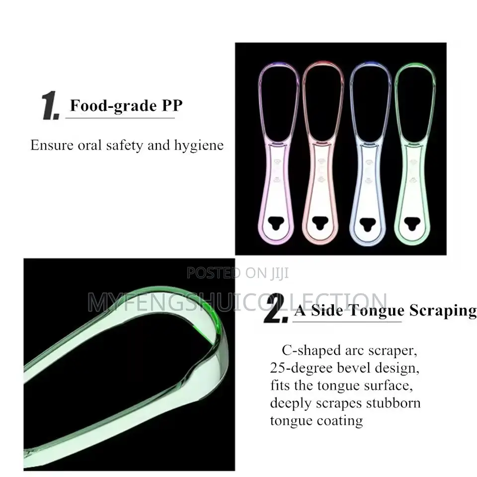 Silicone Tongue Scraper Removes Bad Breath
