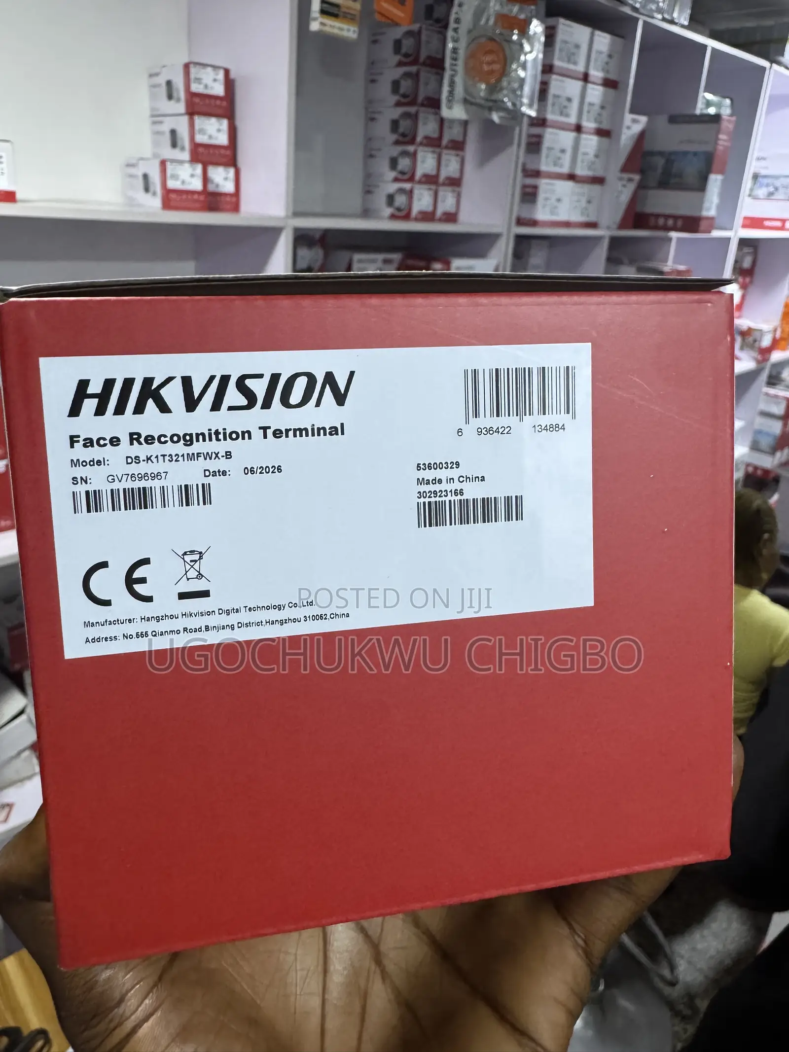 Hikvision Face Recognition Terminal DS-K1T321MFWX-B