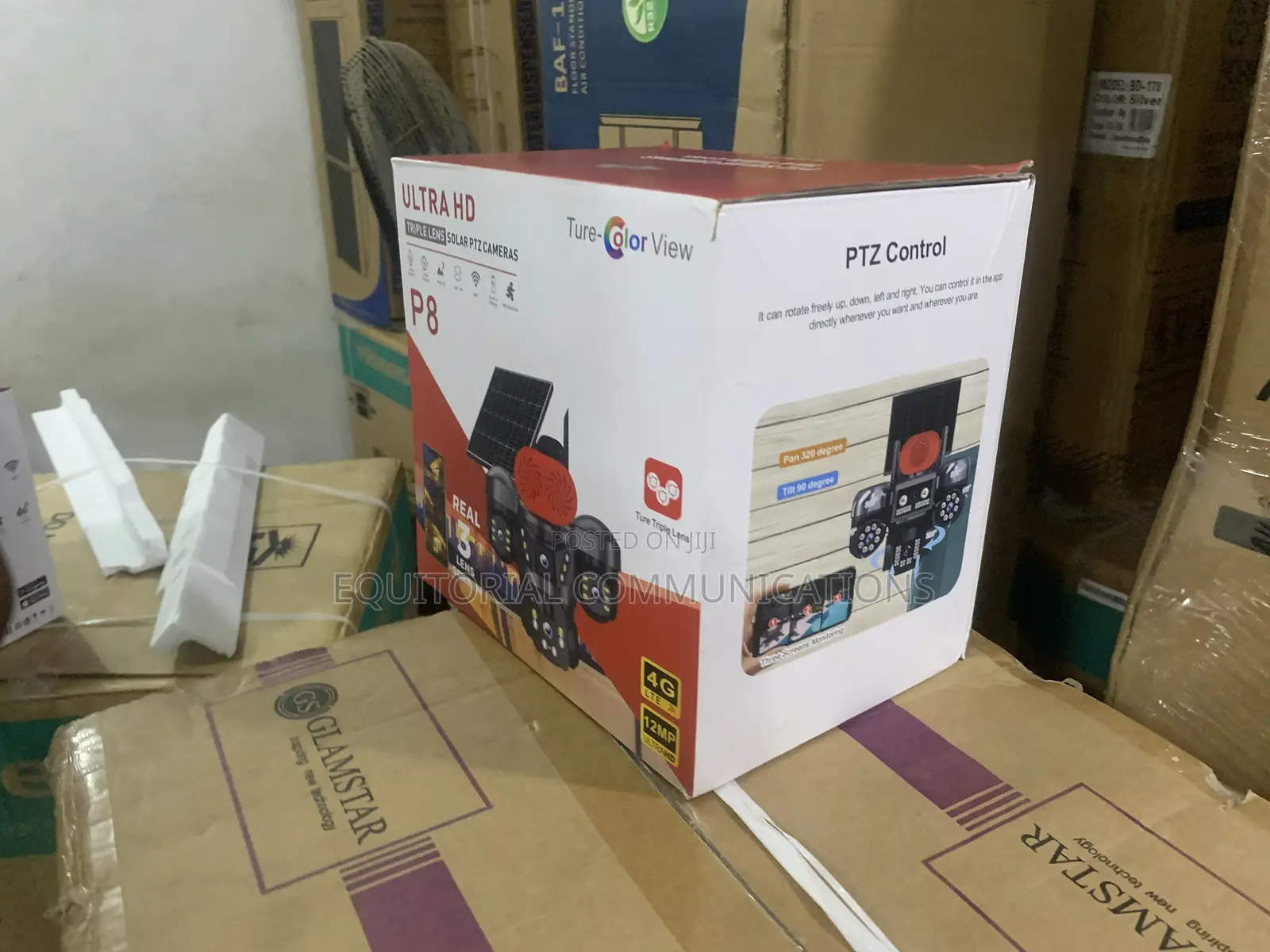 Solar Powered Ultra HD Camera With Three-Lens Monitoring